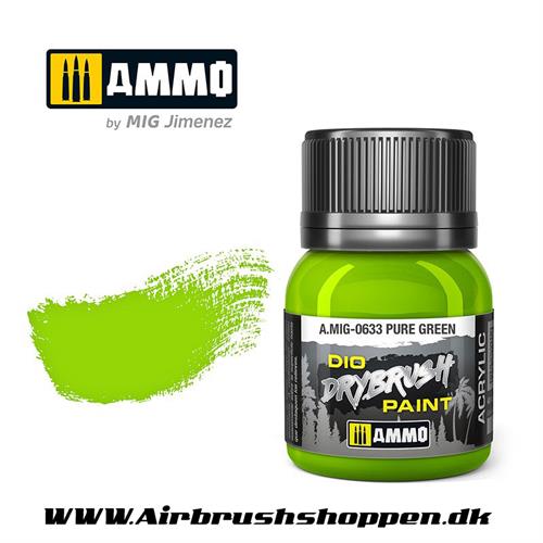 AMIG 633 DRYBRUSH Pure Green  40 ml. AMIG0633